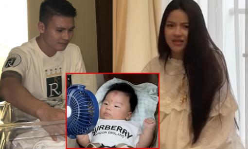  Quang Hải và Chu Thanh Huyền lo lắng tìm cách chạy chữa vết bớt đỏ hình 'bàn tay' trên mặt con trai 