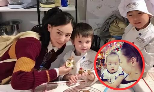 Hình ảnh chính diện con trai thứ ba của Trương Bá Chi, nhìn bé Marcus trông rất giống một người