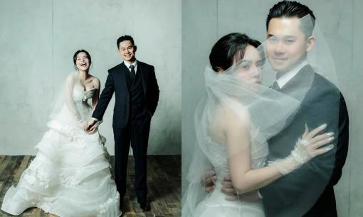 Thái Trinh tung bộ ảnh cưới cực xuất sắc, lần đầu công khai diện mạo chú rể 