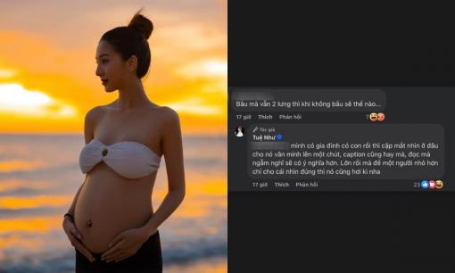 Gặp bình luận kém duyên chê bai ngoại hình khi mang thai, bà xã Hồ Quang Hiếu phản pháo cực gắt