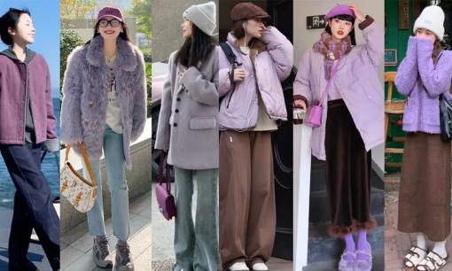 Mặc màu tím vào mùa đông thật quý phái và dịu dàng, đẹp hơn bạn tưởng tượng đấy!