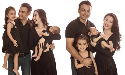 Võ Hạ Trâm hạnh phúc khoe loạt ảnh gia đình 4 người, hai nhóc tì đốn tim dân mạng vì quá dễ thương