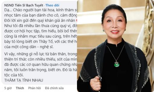 NSND Bạch Tuyết lần đầu đích thân lên tiếng về bằng tiến sĩ giả