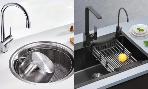 Mua chậu rửa bát nên mua loại vuông hay tròn?