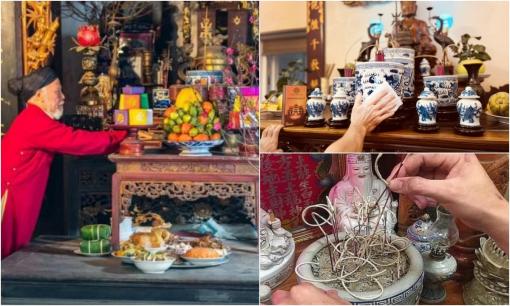 Lau dọn bàn thờ cuối năm vào thời điểm nào là thích hợp? Trình tự lau dọn như thế nào mới đúng phong thủy?