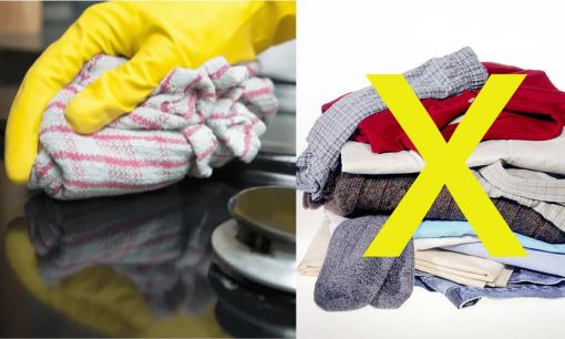 Để tiết kiệm, nhiều người dùng quần áo cũ làm khăn lau nhưng liệu có nên hay không?