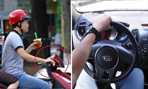 Lái xe bằng một tay có bị phạt hay không?