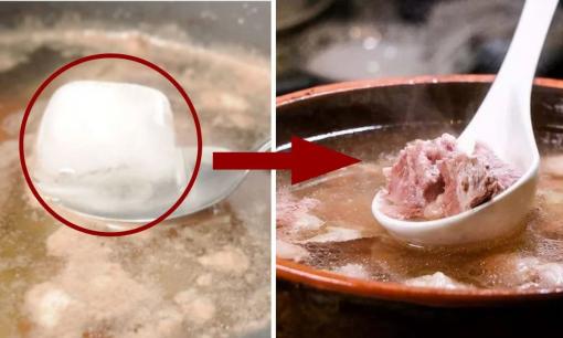 Bỏ 1 viên đá lạnh vào nước hầm xương, bạn sẽ nhận được 4 công dụng tuyệt vời này
