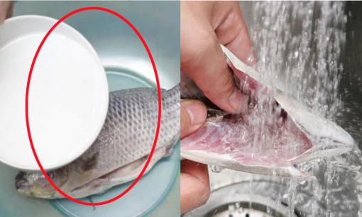  Không cần dùng nước lã, chỉ cần ngâm cá trong loại nước đặc biệt này 1 phút, mùi tanh biến mất hoàn toàn, thịt lại thơm ngon