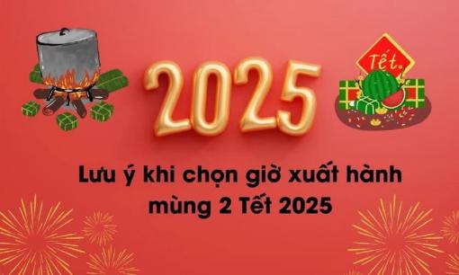 Giờ xuất hành mùng 2 Tết Ất Tỵ 2025 thu hút may mắn và tài lộc