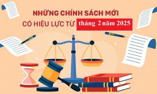 6 chính sách mới có hiệu lực từ ngày 01/02/2025