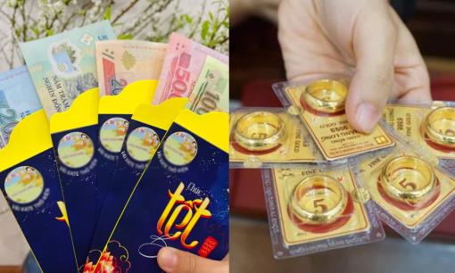 Tiền lì xì Tết của con, cha mẹ nên đầu tư vàng hay tiết kiệm?