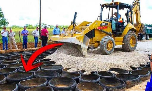 Tại sao người Mỹ thường chôn rất nhiều lốp xe bên dưới khi làm đường?