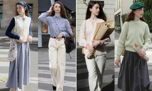 Mặc gì khi trời vẫn còn lạnh? Hãy thử trang phục 'French light retro', lãng mạn và trẻ trung 