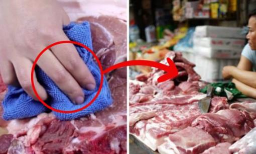 Hóa ra đây là lý do người bán thịt luôn lau thịt lợn bằng vải, bạn đã biết chưa?