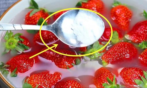 Khi rửa dâu tây, bạn nên dùng muối hay kiềm? Dạy bạn cách đúng đắn để loại bỏ tất cả trứng côn trùng và thuốc trừ sâu