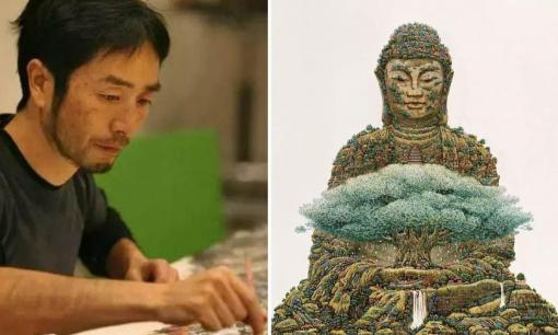 Một họa sĩ 'biến thái' người Nhật đã dành 3 năm để vẽ một bức tranh và phóng to nó lên 10 lần mới biết sự thật đáng bái phục