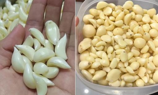 Có nên bóc sẵn vỏ tỏi rồi cất trong tủ lạnh để dùng dần?