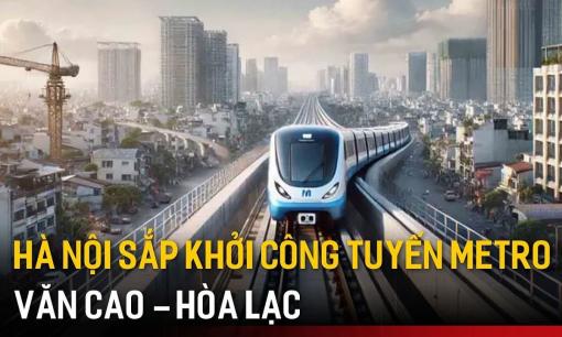Hà Nội làm đường sắt Văn Cao - Hòa Lạc, nối ngoại thành với trung tâm thành phố