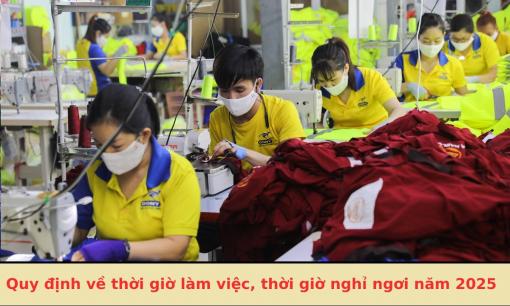 Quy định về thời giờ làm việc, thời giờ nghỉ ngơi năm 2025, người lao động cần nắm rõ kẻo thiệt thòi