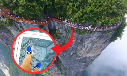 Láng giềng Việt Nam sở hữu cây cầu nguy hiểm nhất hành tinh, cứ đi đến đâu là nứt vỡ đến đó, 'treo lơ lửng' ở độ cao gần 1.200m