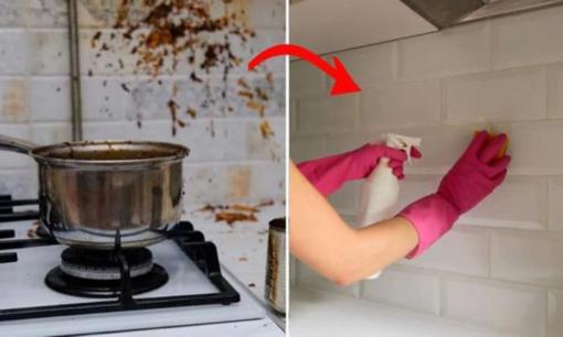 Gạch nhà bếp bám đầy dầu mỡ, chỉ cần 1 mẹo nhỏ là sạch bong sáng bóng ngay tức thì