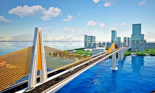 Lộ diện cầu vượt cửa biển dài nhất miền Trung sắp về đích với tổng đầu tư lên đến 2.400 tỷ đồng