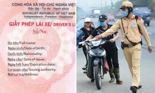 Kể từ bây giờ, người đi xe máy không cấp đổi Giấy phép lái xe theo mẫu mới sẽ bị phạt 3 triệu đồng?