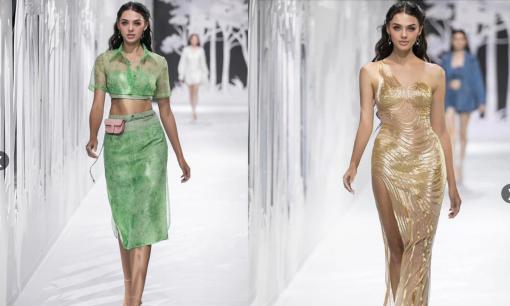 Vợ mẫu Tây của Bùi Tiến Dũng tái xuất sàn catwalk, sắc vóc nổi bật ấn tượng khiến fan xuýt xoa