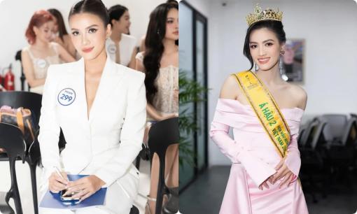 Một Á hậu Việt từ bỏ danh hiệu để tham gia cuộc thi nhan sắc đối thủ