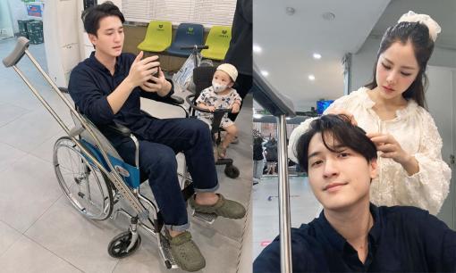 Diễn viên Huỳnh Anh phải ngồi xe lăn, chuyện gì đây?