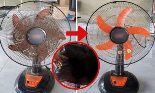 Chỉ mất vài phút để vệ sinh quạt điện: Không cần rửa nước, không cần tháo khung, sạch bong như mới mua