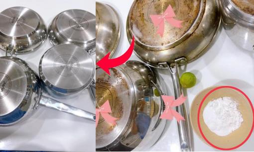 Đáy chảo inox cháy đen lâu ngày vẫn có thể sáng bóng trở lại nhờ mẹo làm sạch siêu dễ ít ai ngờ đến