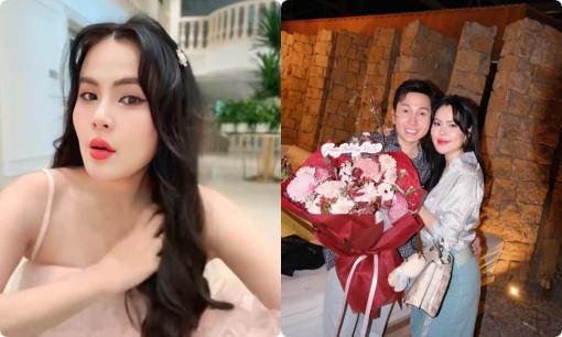 Vợ Hoa hậu của con trai nuôi cố NSƯT Vũ Linh bị nghi giả mang thai