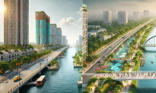 Viễn cảnh sông Tô Lịch qua Al