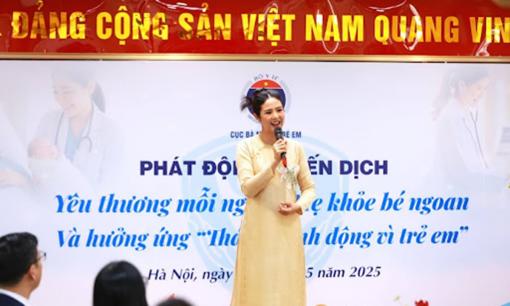 Hoa hậu Ngọc Hân đồng hành cùng chiến dịch “Yêu thương mỗi ngày – Mẹ khỏe, bé ngoan”