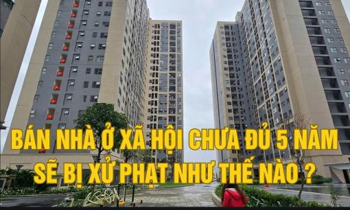 Trường hợp bán nhà ở xã hội chưa đủ 5 năm bị xử lý thế nào?