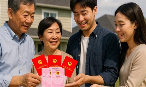 Từ bây giờ, cha mẹ được phép sang tên sổ đỏ cho con cái nếu đáp ứng điều kiện này 