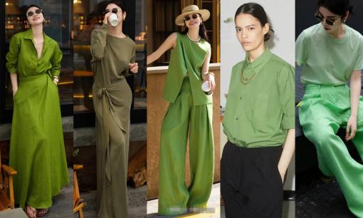 Vào mùa hè, bạn có thể thử 'trang phục xanh', nó tươi mát và hiện đại, rất đẹp