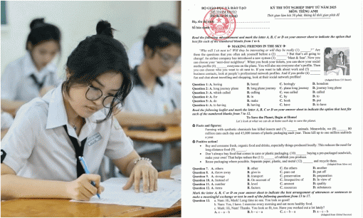 Trong đề thi Tiếng Anh tốt nghiệp THPT, thí sinh cẩn thận với 8 dạng câu hỏi 'bẫy điểm'