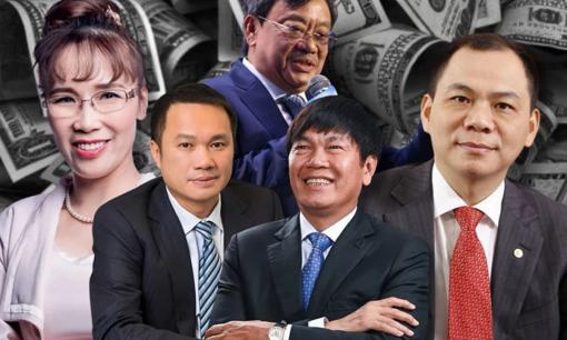 5 tỷ phú USD Việt Nam đang nắm giữ bao nhiêu tiền? Vị trí số 1 tài sản gấp 4 lần người đứng thứ 2