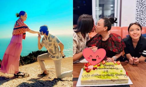 Con gái Việt Hương ngại ngùng khi thấy ba mẹ tình cảm, gần 20 năm chung sống vẫn mặn nồng như thuở ban đầu