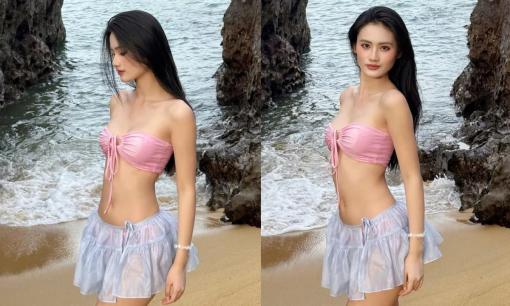 Hoa hậu Ý Nhi 'lên đồ' đi biển đầy quyến rũ khiến mạng xã hội 'bùng nổ'