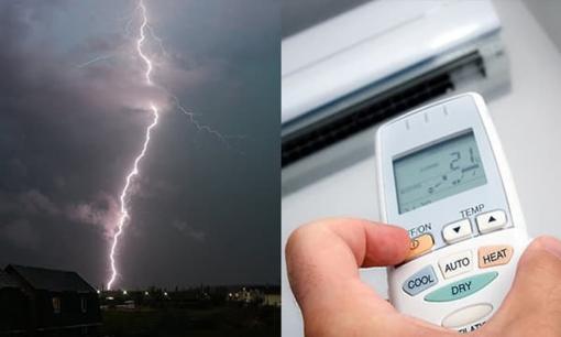 Chuyên gia khuyến cáo tắt nguồn điện điều hòa khi mưa bão, sấm chớp, nếu không có thể hậu quả rất nghiêm trọng