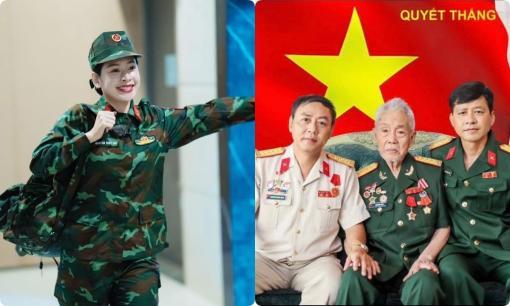 Sao nữ có ông nội từng trực chiến cùng Đại tướng Võ Nguyên Giáp, gia đình có 3 người là Đại tá