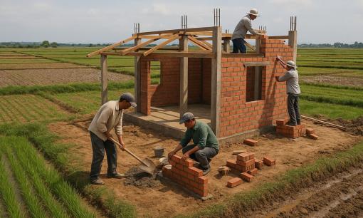 Xây nhà tạm trên đất nông nghiệp để ở có thể bị xử phạt rất nặng, lên đến 400 triệu đồng