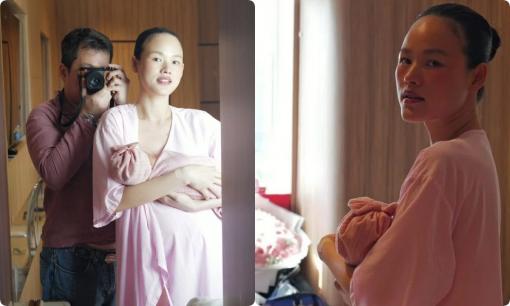 Người mẫu Tuyết Lan sinh con đầu lòng