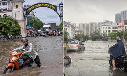 'Làng' biệt thự triệu đô Hà Nội: Cứ mưa là ngập, giá vẫn cao ngất ngưởng