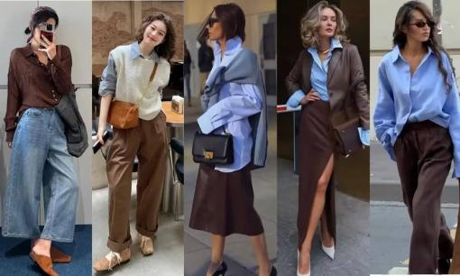 Phối màu 'xanh lam + nâu' vào mùa thu thật tuyệt đẹp, tạo cảm giác sang trọng dễ chịu