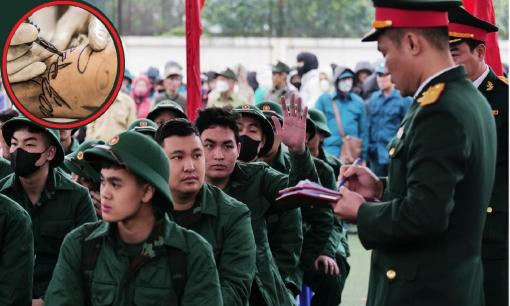 Theo quy định, công dân có hình xăm như thế nào không được đi nghĩa vụ quân sự?
